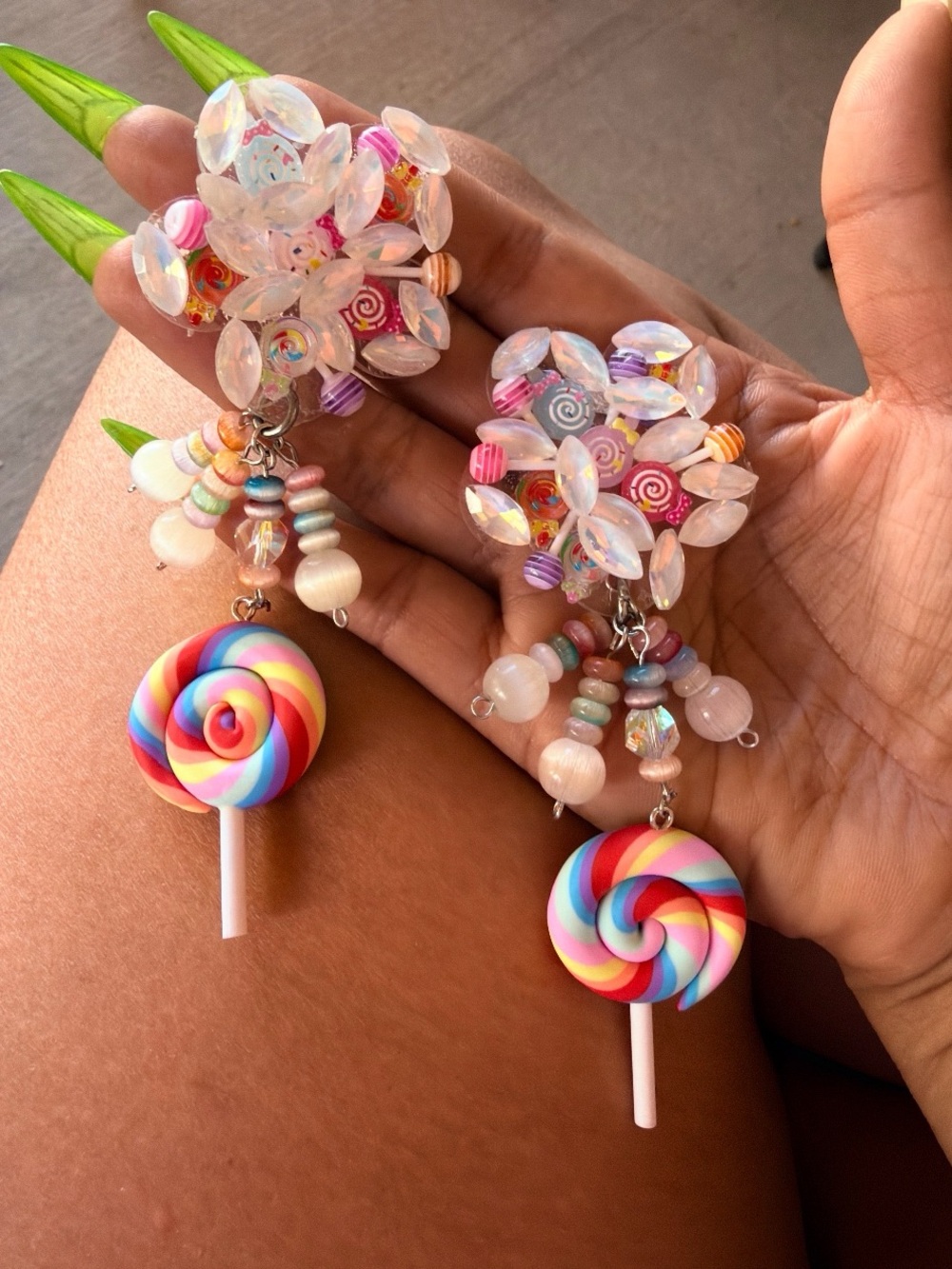 Handmade one of one Candy world earrings